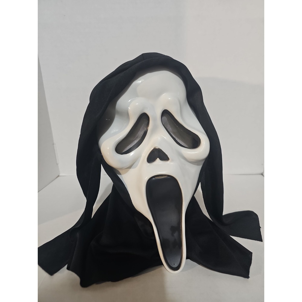 Ghostface Scream Mask w Hood Adult Costume Horror 2022 EUC